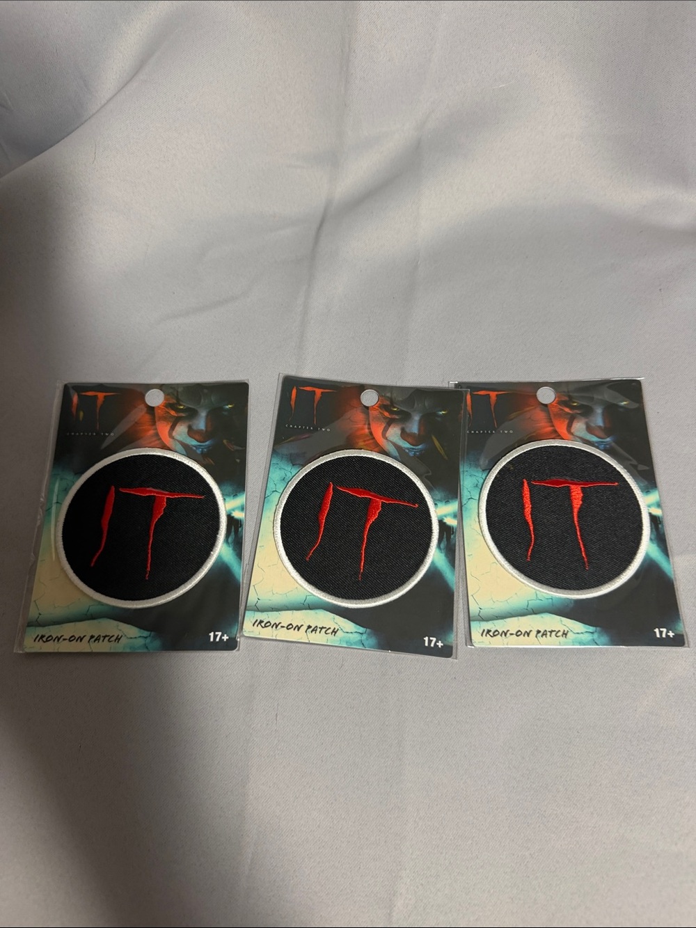 Loungefly Black Patch with Red 'IT' Logo (Set of 3)